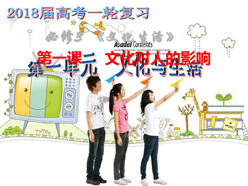 2018届高三一轮复习 《文化对人的影响》