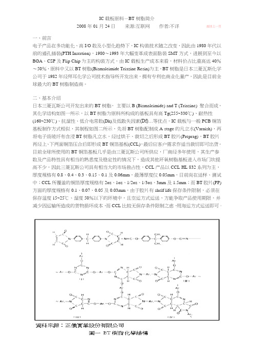 IC载板原料(BT)