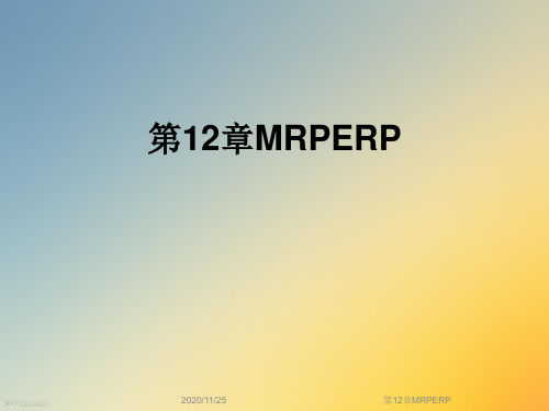 第12章MRPERP