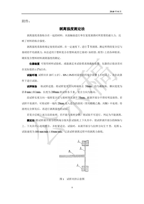 剥离强度测定法