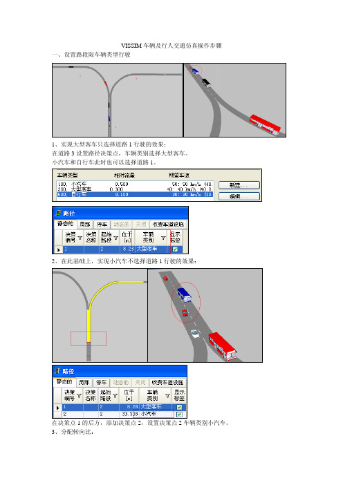 VISSIM车辆及行人交通仿真操作步骤