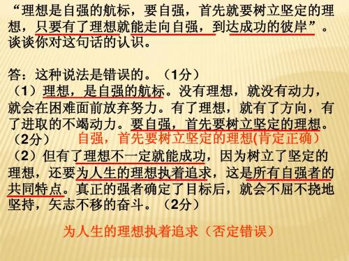 第五课 第二框 挫折面前也从容课件( 新人教版七年级下)