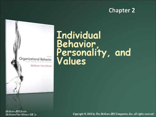 Chapter 2 Individual Behavior, Personality, and Values