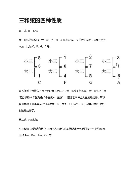 [全]三和弦的四种性质