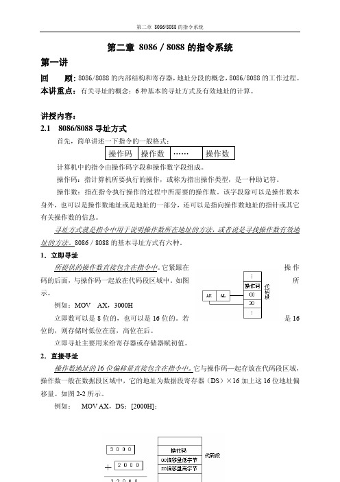 第二章 8086／8088 的指令系统