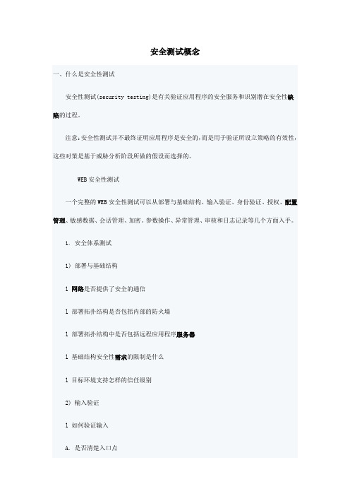 Web应用安全性测试