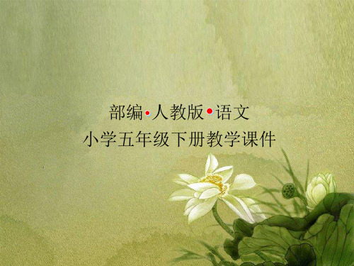 部编人教版小学语文五年级下册课件第六单元 语文园地