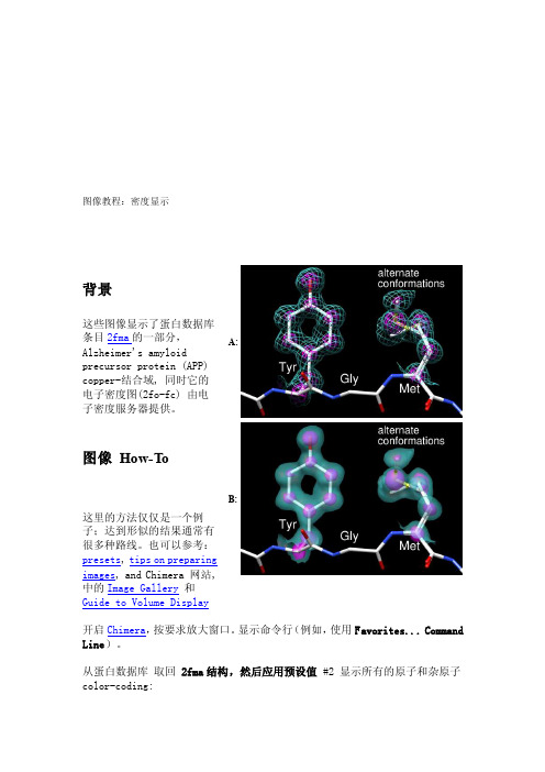 Chimera图像教程：密度显示[修改版]