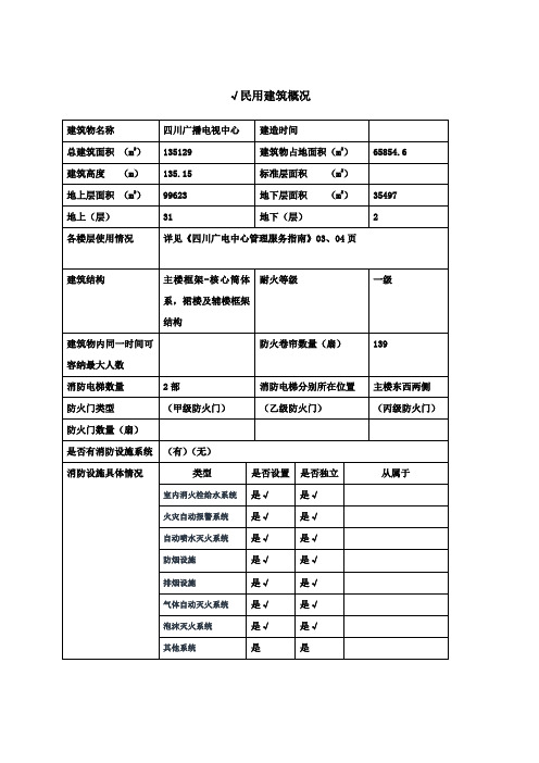 2、建筑物及消防设施基本情况()