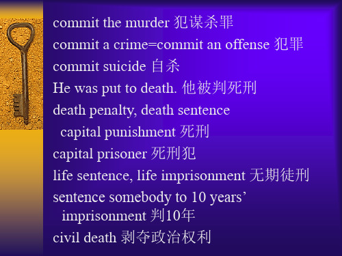 口译单词law and crime