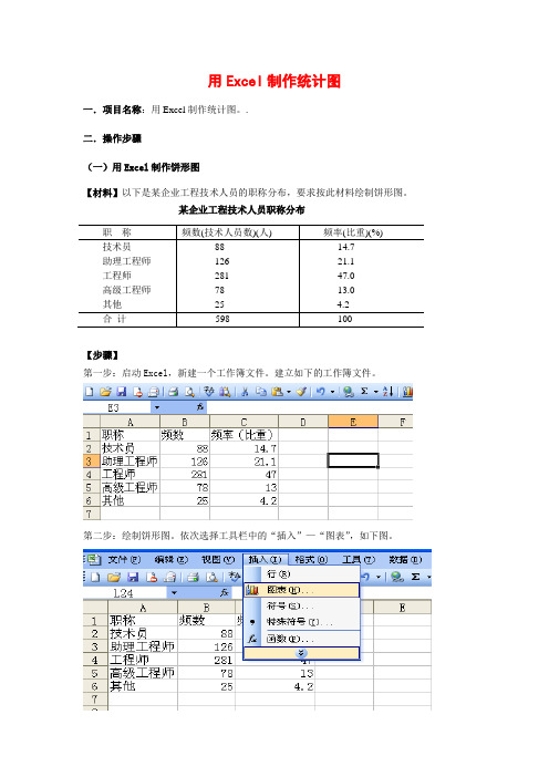 用Excel制作统计图