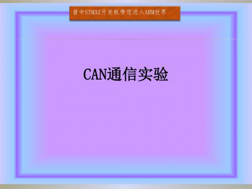 40. CAN通信实验