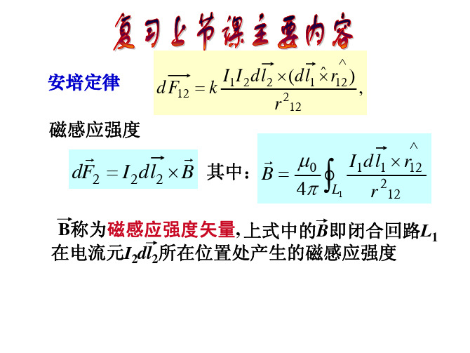 稳恒磁场2a-毕萨拉定理