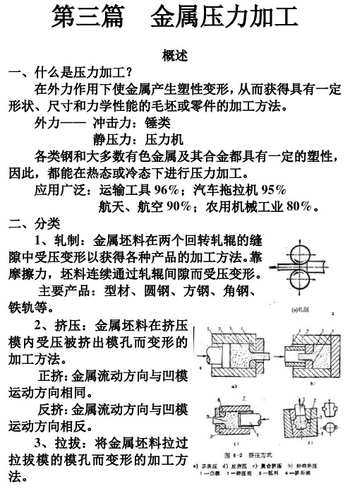 第3篇  金属压力加工