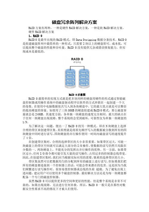 磁盘冗余阵列解决方案