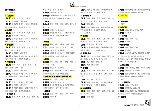 方剂学总结(天津中医药大学)