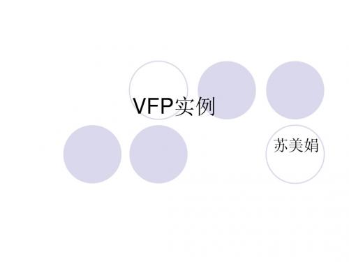 VFP实例