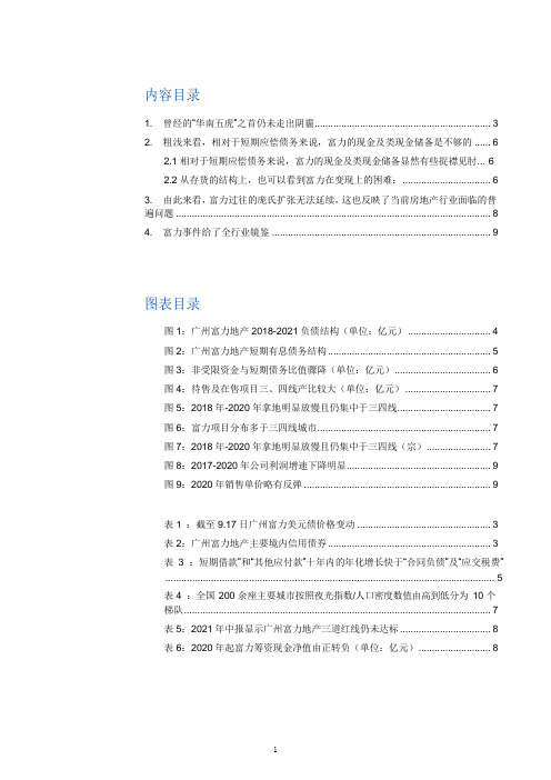 广州富力地产负债结构及危机分析