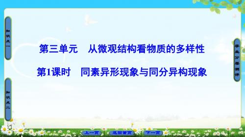 苏教版化学必修2课件：专题1 第3单元 第1课时 同素异形现象与同分异构现象