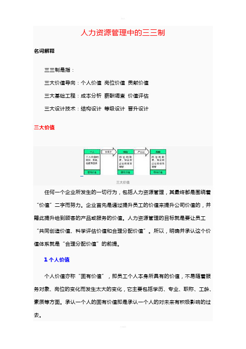 人力资源管理中的三三制