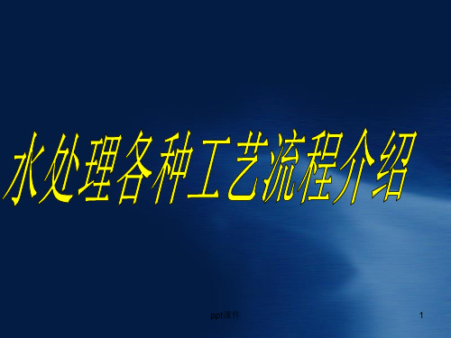 水处理各种工艺流程介绍 ppt课件