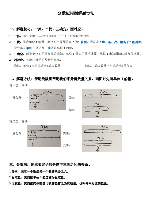 分数应用题解题技巧