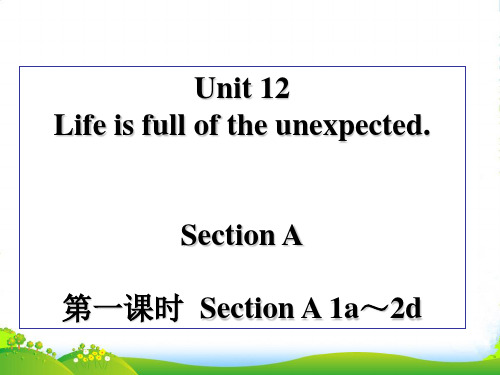 人教版九年级英语课件：Unit12(共49张PPT)