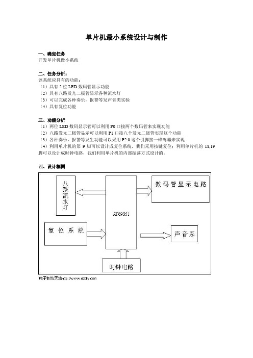 单片机最小系统设计与制作