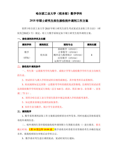 哈尔滨工业大学校本部数学学科