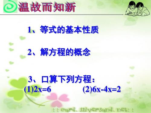 湘教版七年级数学上册《3章 一元一次方程  3.3  3.3一元一次方程的解法(1)》优课教学设计_10