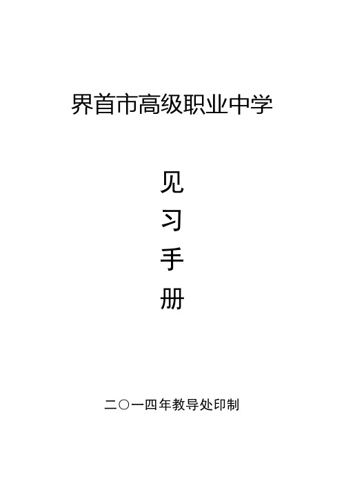 见习手册——精选推荐