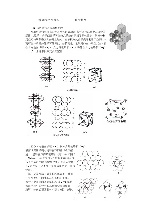 堆隙模型