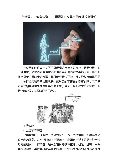 羊群效应、鳄鱼法则——聊聊外汇交易中的经典投资理论