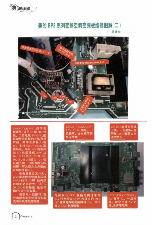 美的BP3系列变频空调变频板维修图解(二)