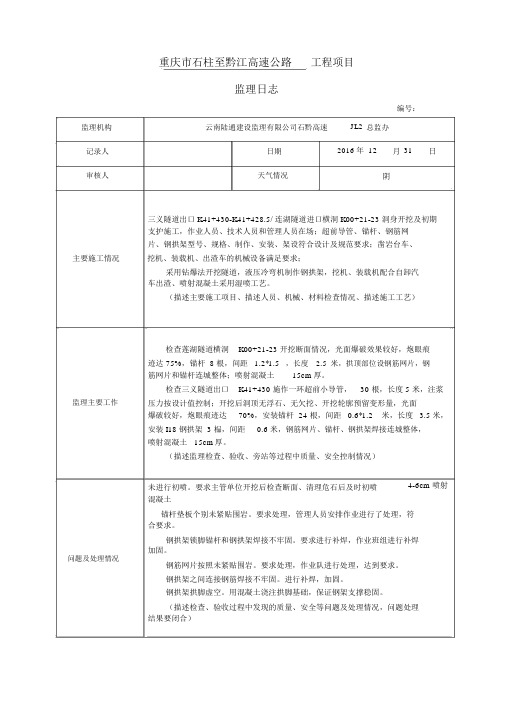 监理日志-样本