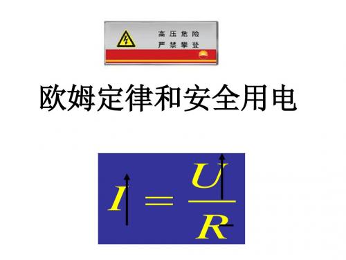 7.4 欧姆定律和安全用电