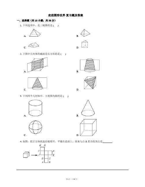 走进图形世界 复习题及答案