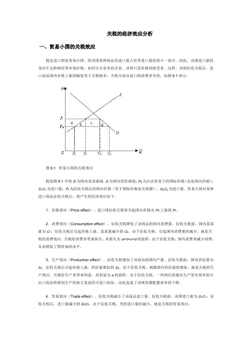 关税的经济效应分析