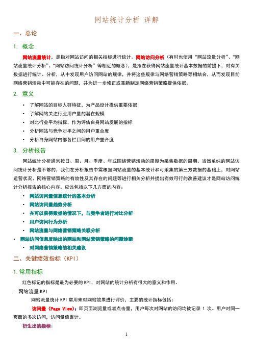 网站统计分析详解