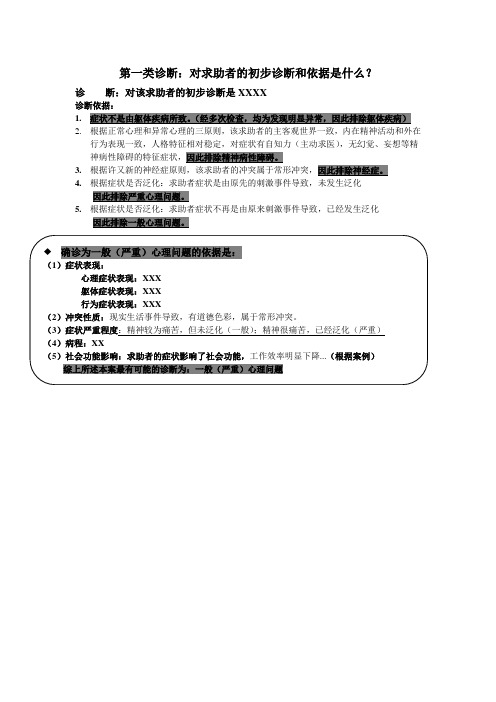 心理咨询 二级问答