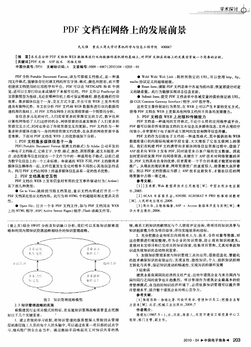 PDF文档在网络上的发展前景