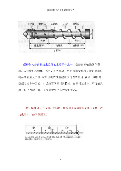 --挤出机螺杆图纸展示