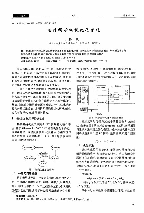 电站锅炉燃烧优化系统