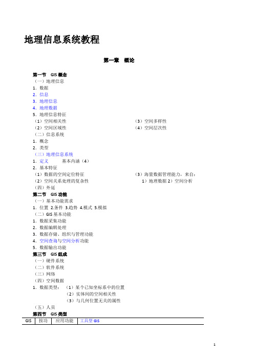 地理信息系统教程