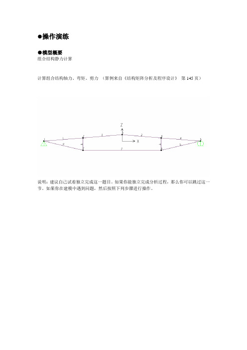 Sap2000操作演练(组合结构)