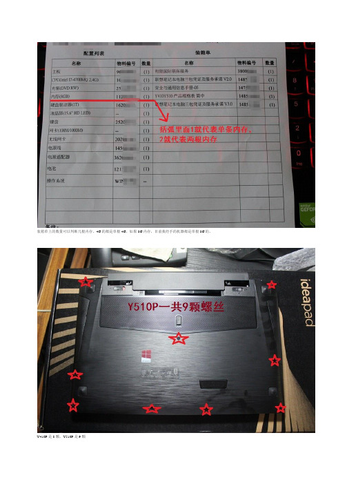 联想Y510P高清拆机图解教程