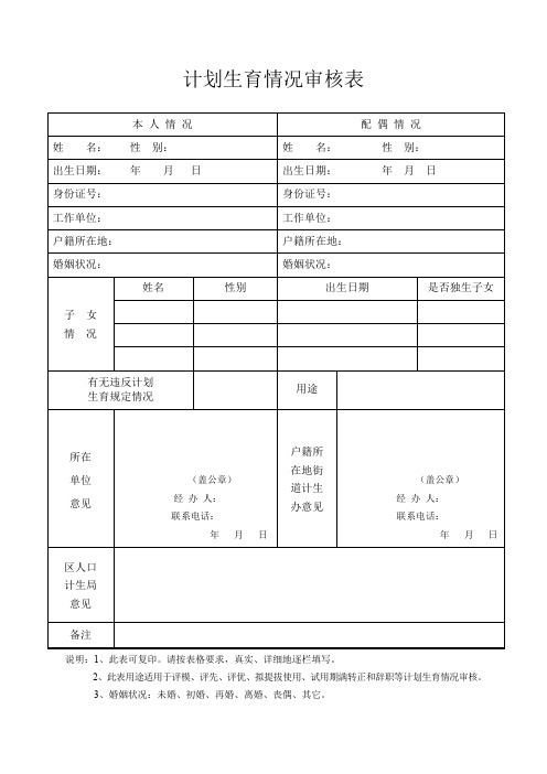 计划生育情况审核表.doc