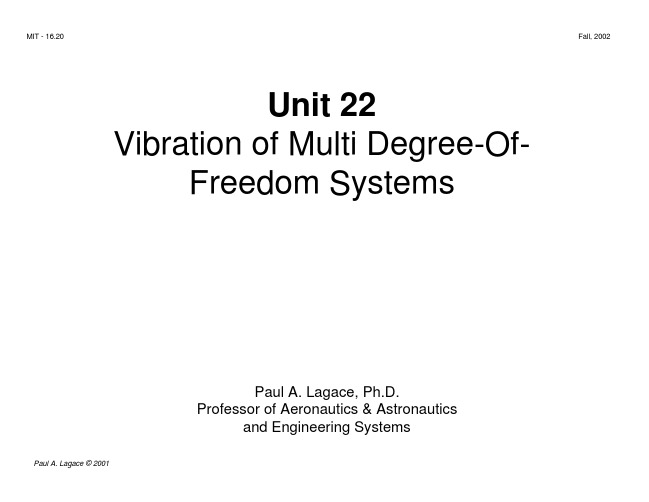 美国麻省理工——结构力学unit22