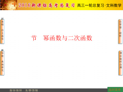 幂函数与二次函数复习优秀课件