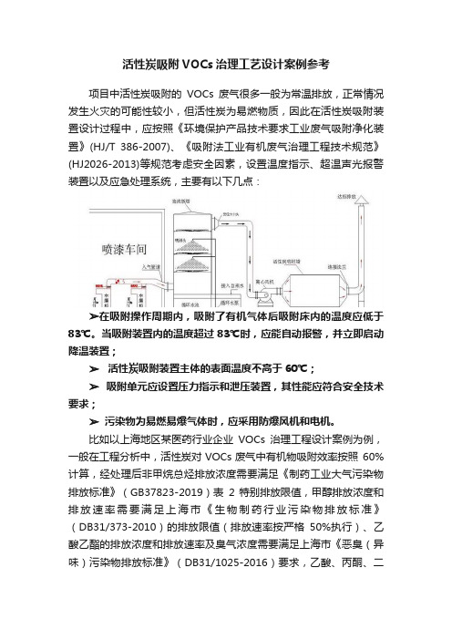 活性炭吸附VOCs治理工艺设计案例参考